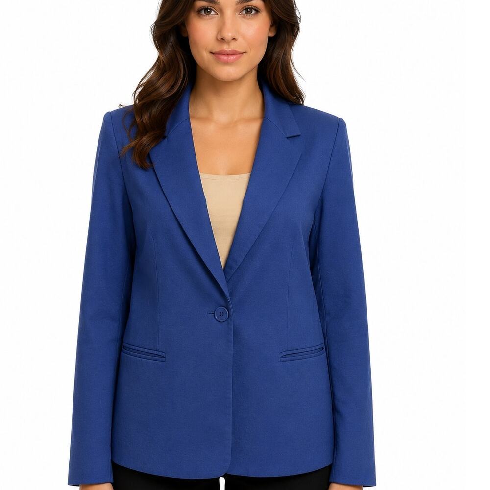 Pendleton Vintage Made In USA Virgin Wool Blazer Jacket Blue Lined Women 10